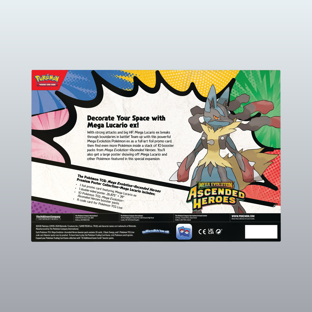 Ascended Heroes Premium Poster Collection (Mega Lucario)